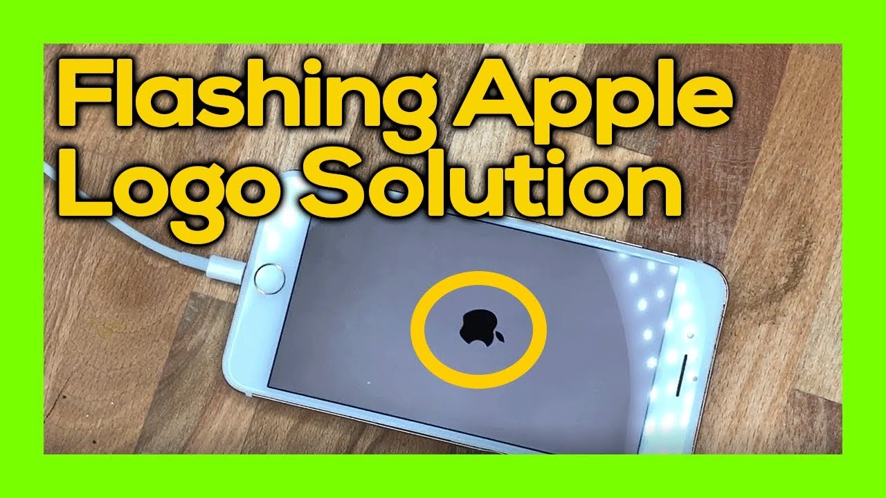 Логотип Apple iPhone мигает и гаснет — решение