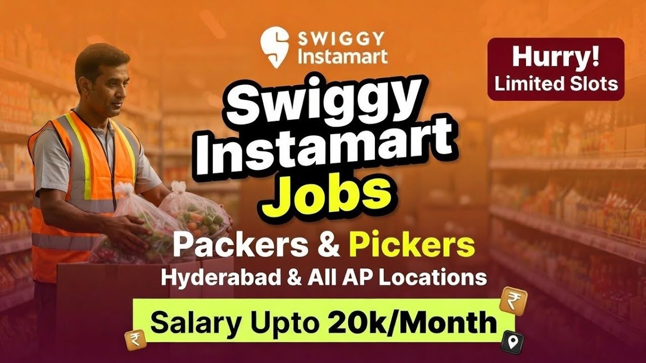 Packing jobs in Swiggy instamart|| Packing jobs in Hyderabad|| Jobs in swiggy instamart Hyderabad 