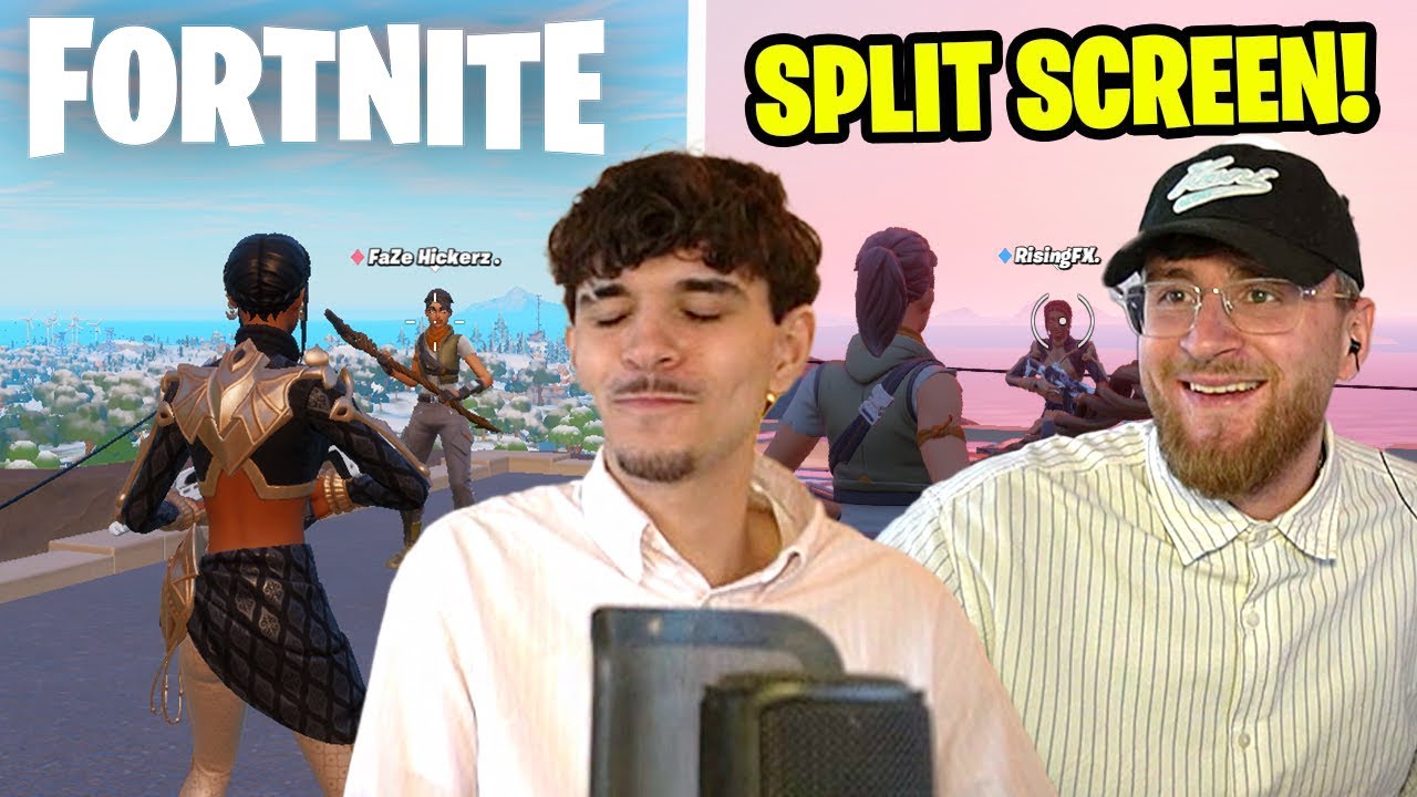 UNC (ich) und Luca spielen FORTNITE DUO SPLIT SCREEN