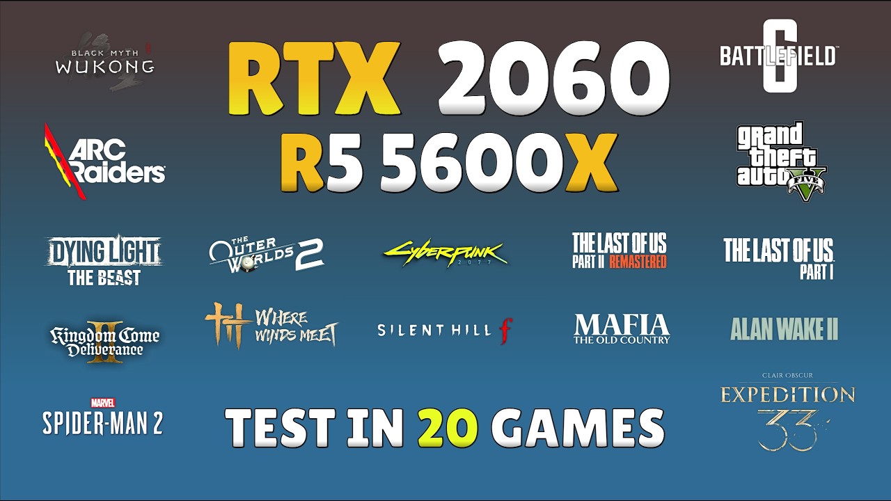 RTX 2060 + Ryzen 5 5600X | Still The Best Budget Combo?🤔  | 20 Games Tested🔥