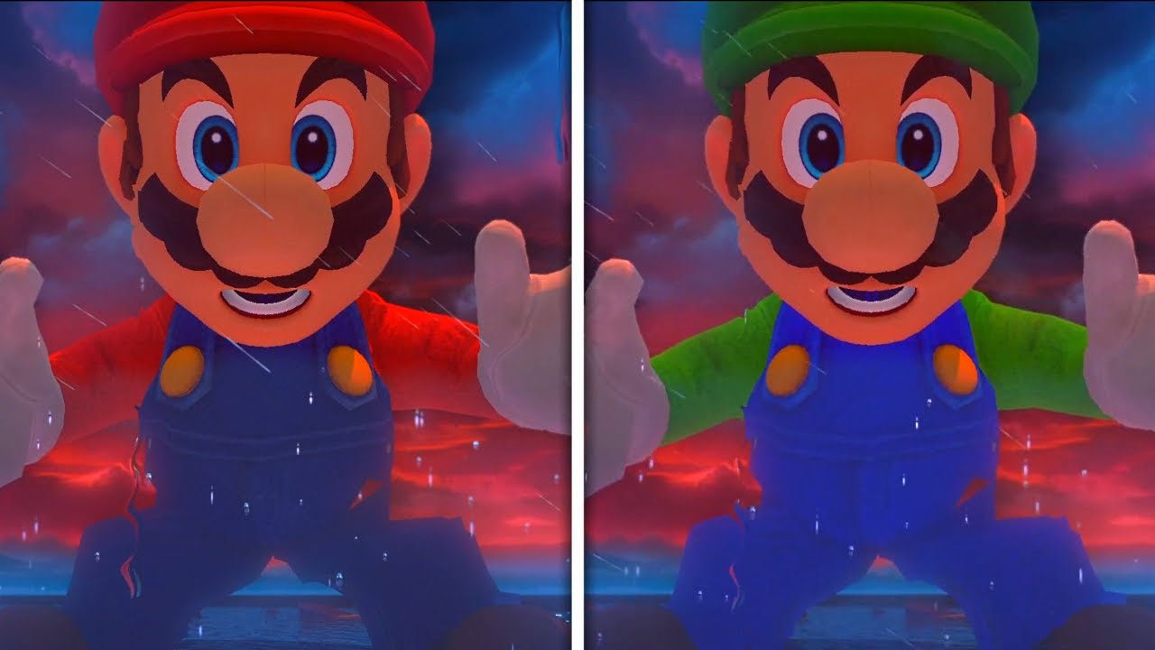 Bowser's Fury - Evil Mario vs Evil Luigi (Comparison)