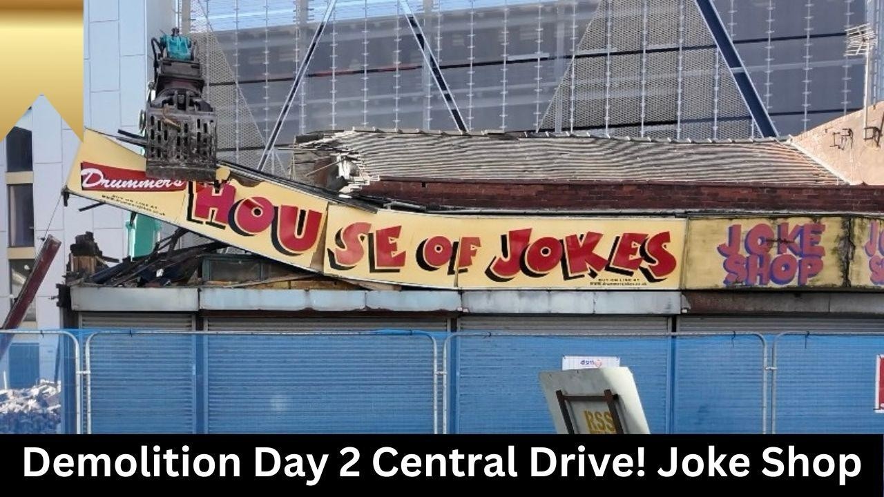 DEMOLISHED!!  Blackpool’s Iconic Joke Shop Tumbles Down! 11th March 2025 - Day 2 Demolition