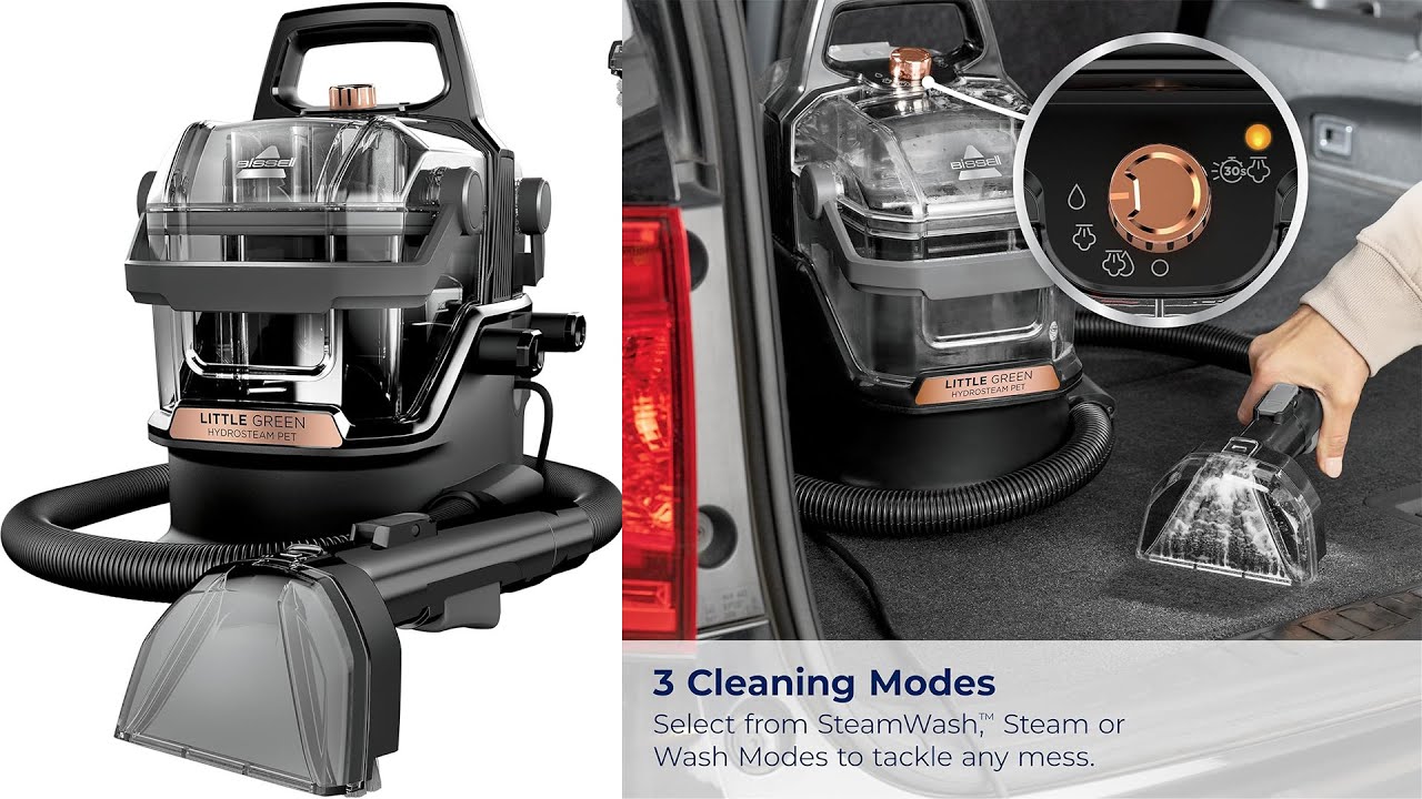 BISSELL Little Green HydroSteam &ndash; Your Ultimate Portable Carpet & Upholstery Cleaner!