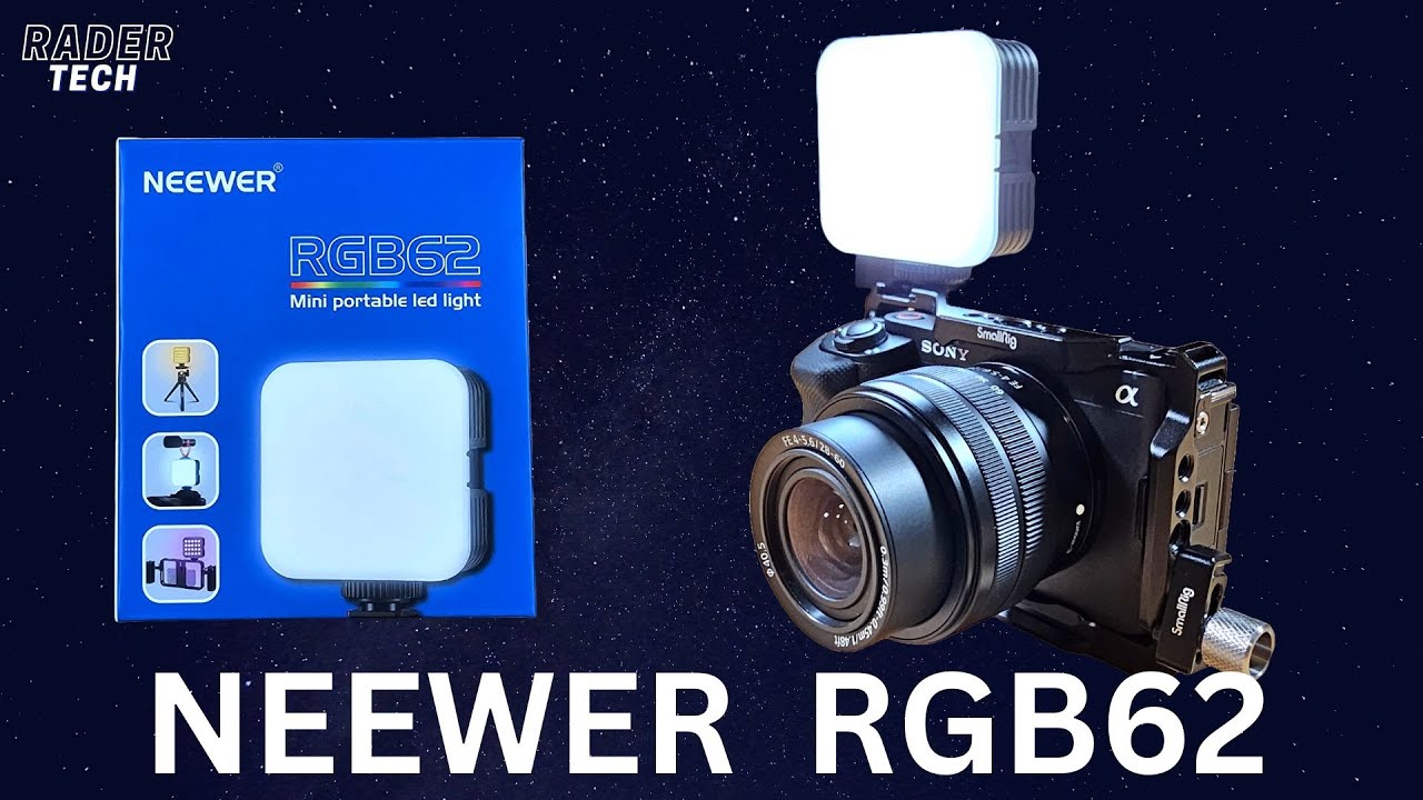 Neewer RGB62 RGB LED Video Light | A Big improvement over the RGB61
