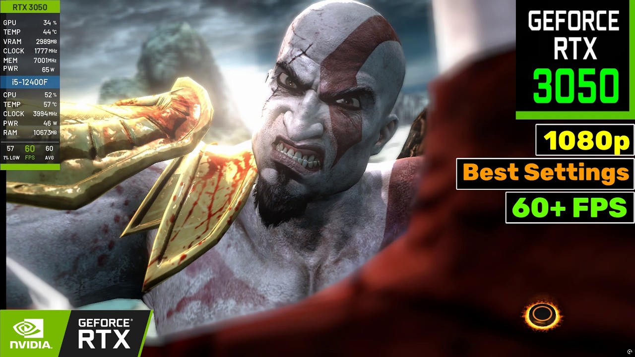 RTX 3050 - God of War 3 - RPCS3 Emulator v0.0.38(1080p 60FPS)