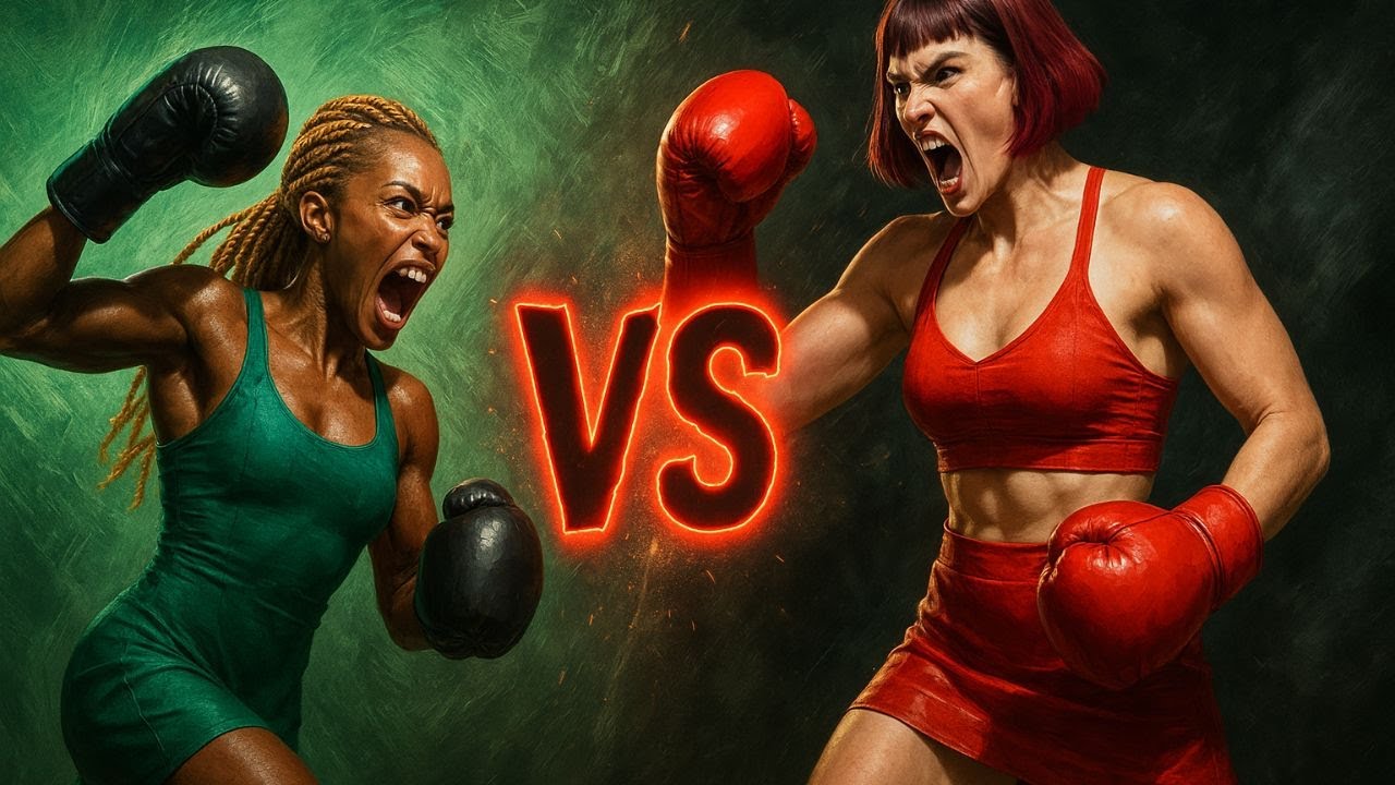 The Secret Strength Potion 🧪 Transformed Girl AI Boxing Fight 🥊