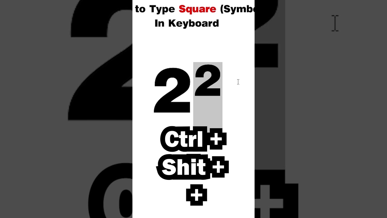 How To Type Square In Keyboard   Windows or Mac
