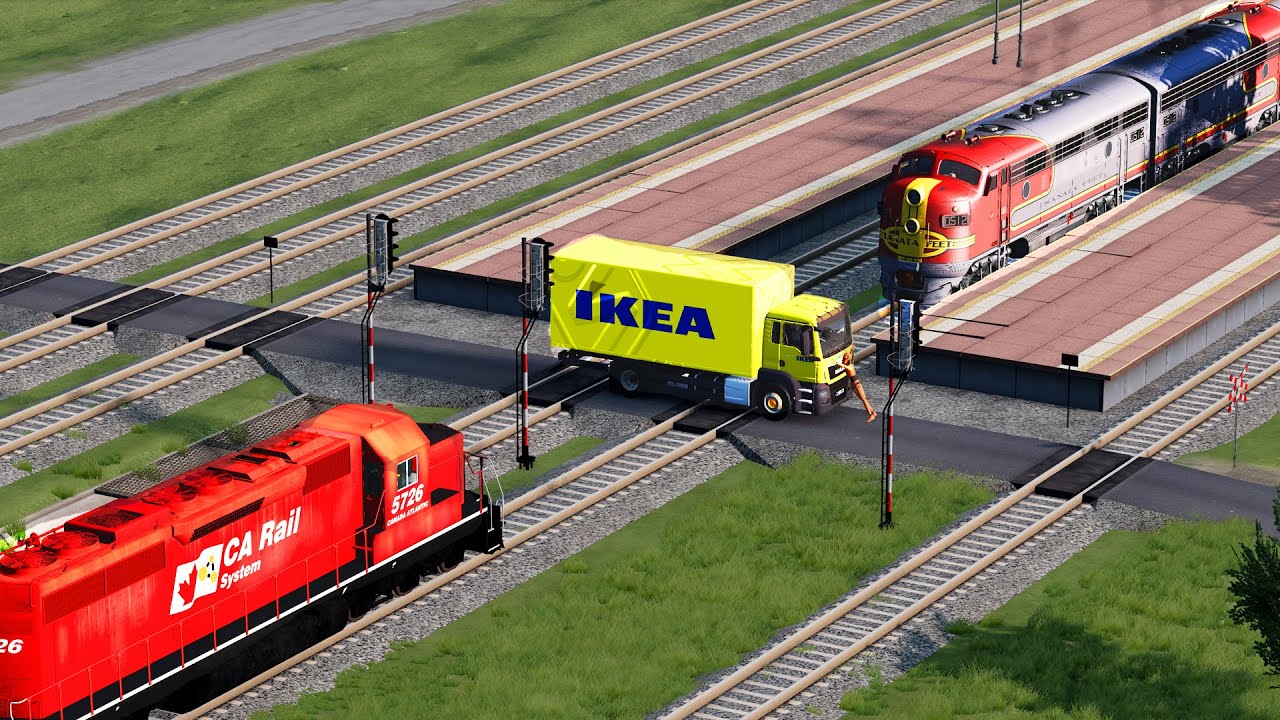 Dispatcher Failure Trains High Speed Accidents Derailments ❌ BEAMNG LIVE Stream