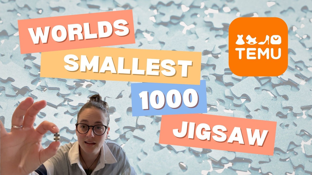 Can I Complete the World’s Smallest 1000-Piece Puzzle?! 😳🧩