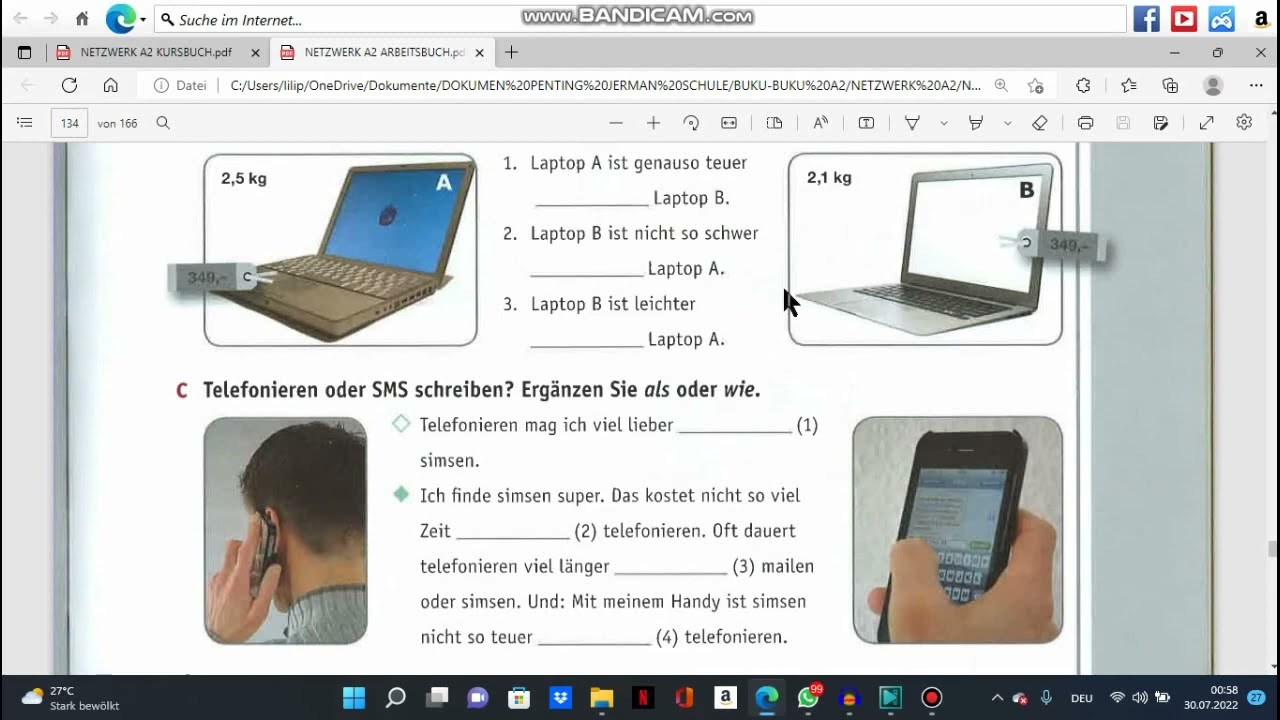 PENJELASAN GRAMMATIK ALS DAN WIE DALAM BAHASA JERMAN