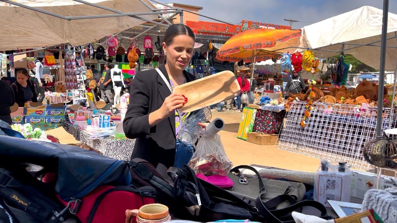 Me gasté todo mi dinero en el tianguis 😱 Pero encontré cosas increíbles 😍