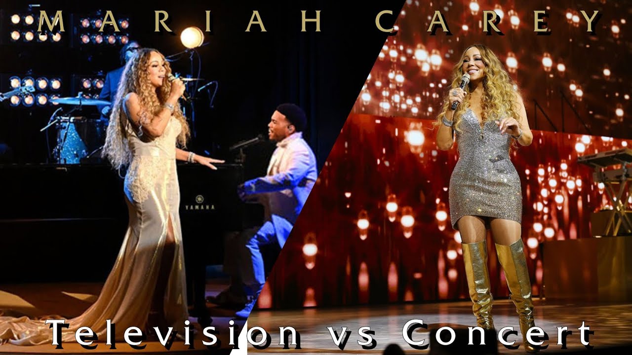 Mariah Carey - Television VS Concert Performances (Same Songs)