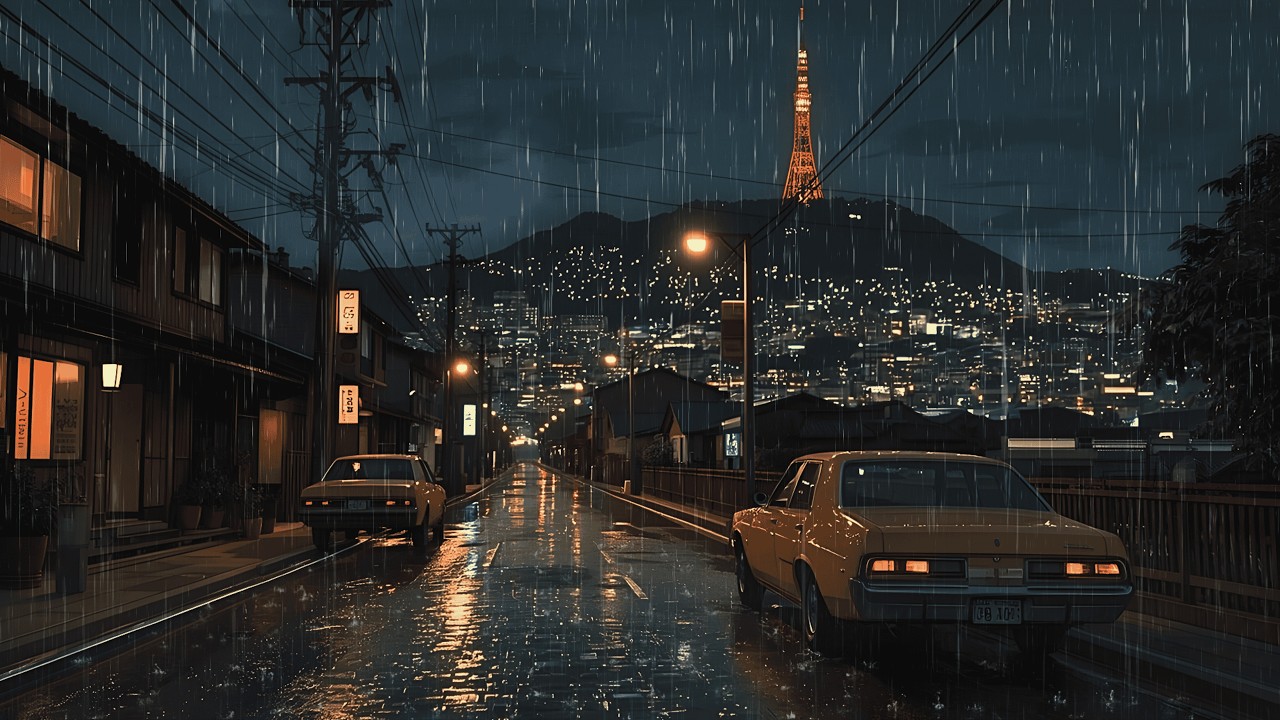 Rainy Tokyo Streets 🌧️ Chill Lofi for Study, Work & Relax