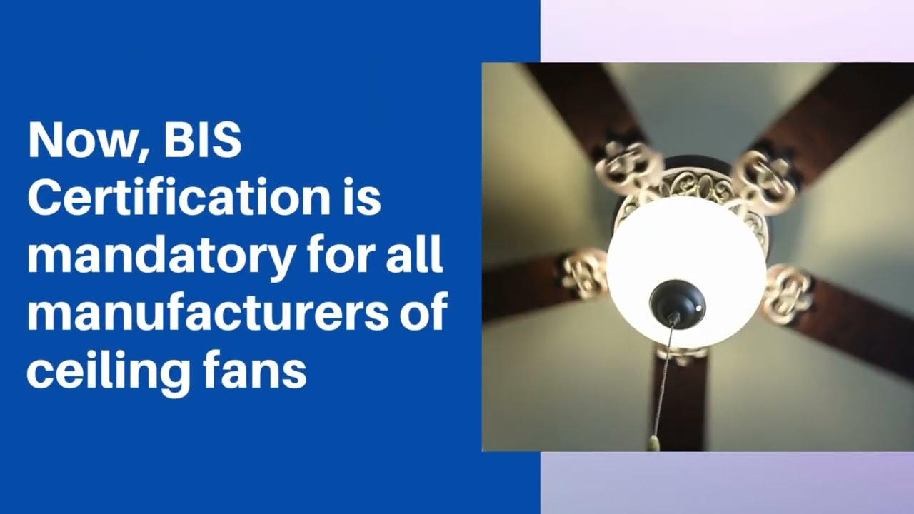 Mandatory BIS Certification for Ceiling Fan | ISI Mark @InduceINDIA #isimark #biscertification