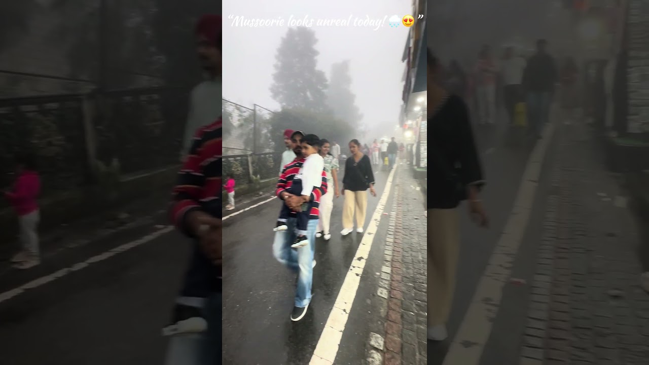 Mussoorie Weather Today 🌧️ | Mall Road Live | Monsoon Magic