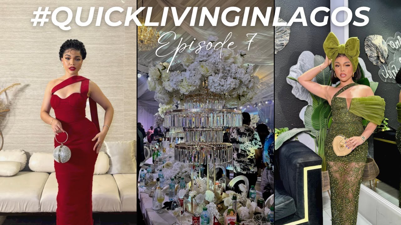 #QUICKSTEPHLIVINGINLAGOS EP.7 || I Attended a Wedding for the first time + Beach Party & More
