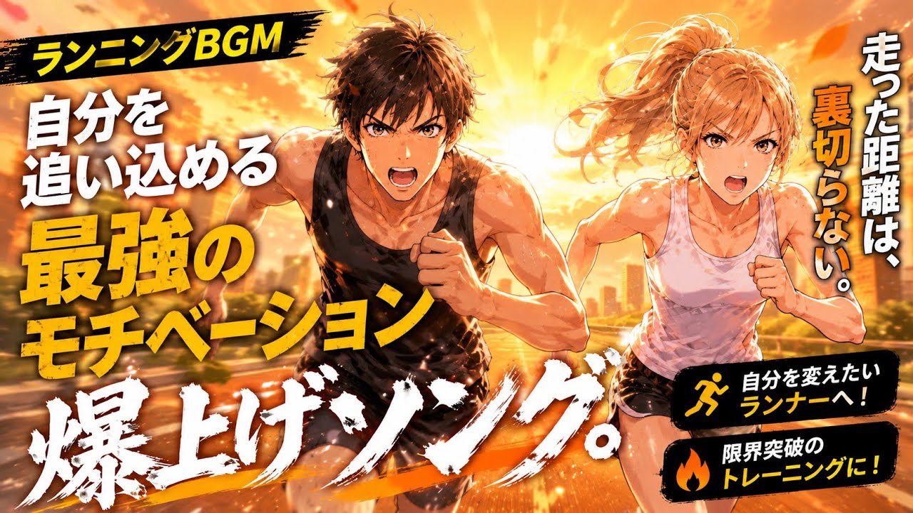 【ランニングBGM】自分を追い込む最高のモチベーション爆上げソング