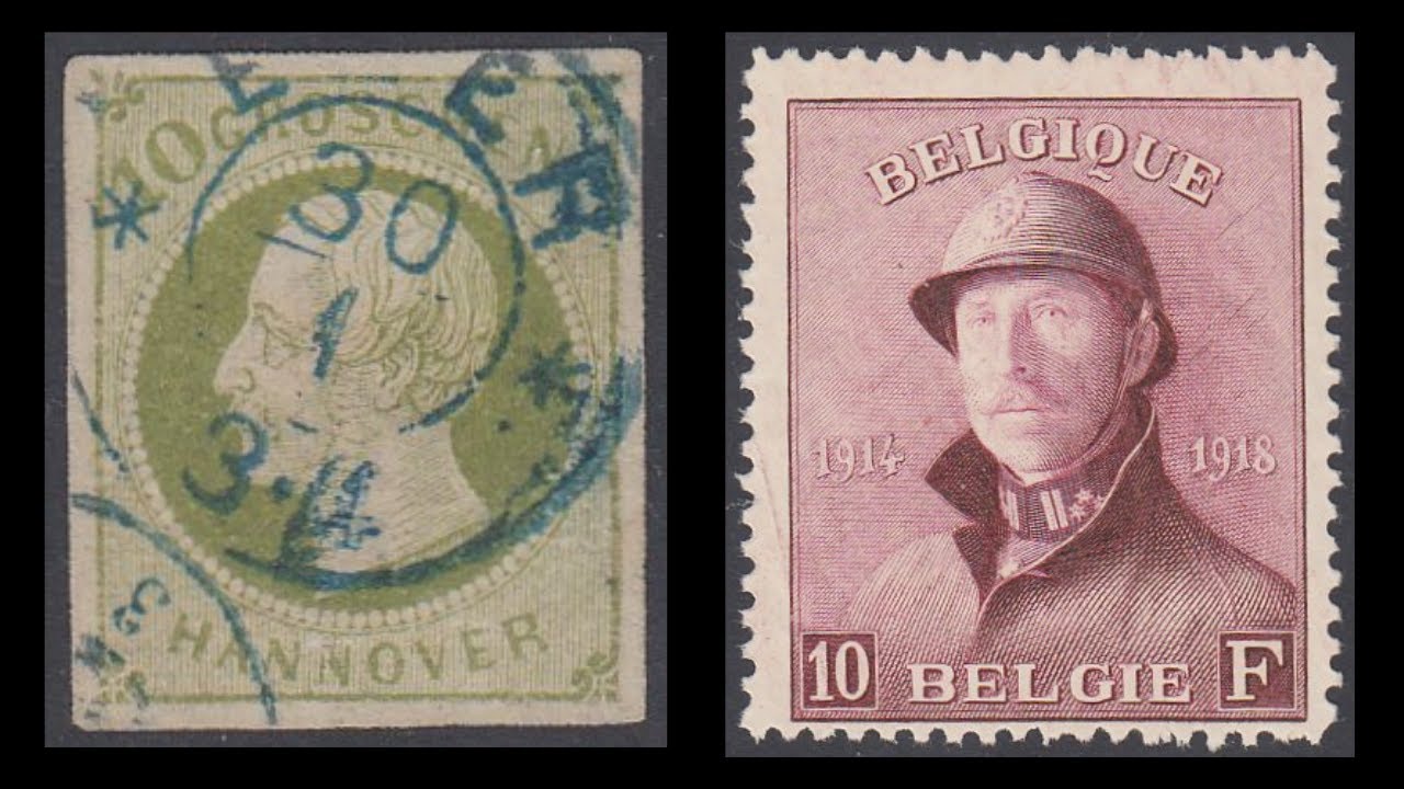 German States & Belgium stamp collections at auction, reviewed.