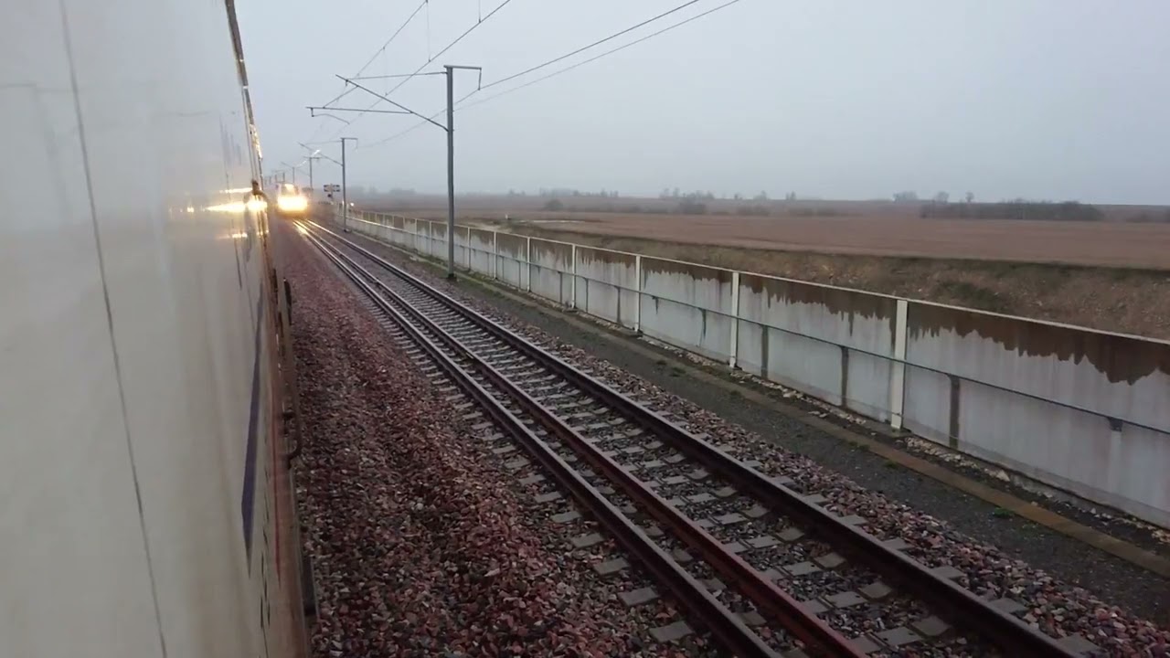 Au plus pr&egrave;s du passage d'un TGV &agrave; 320km/h !