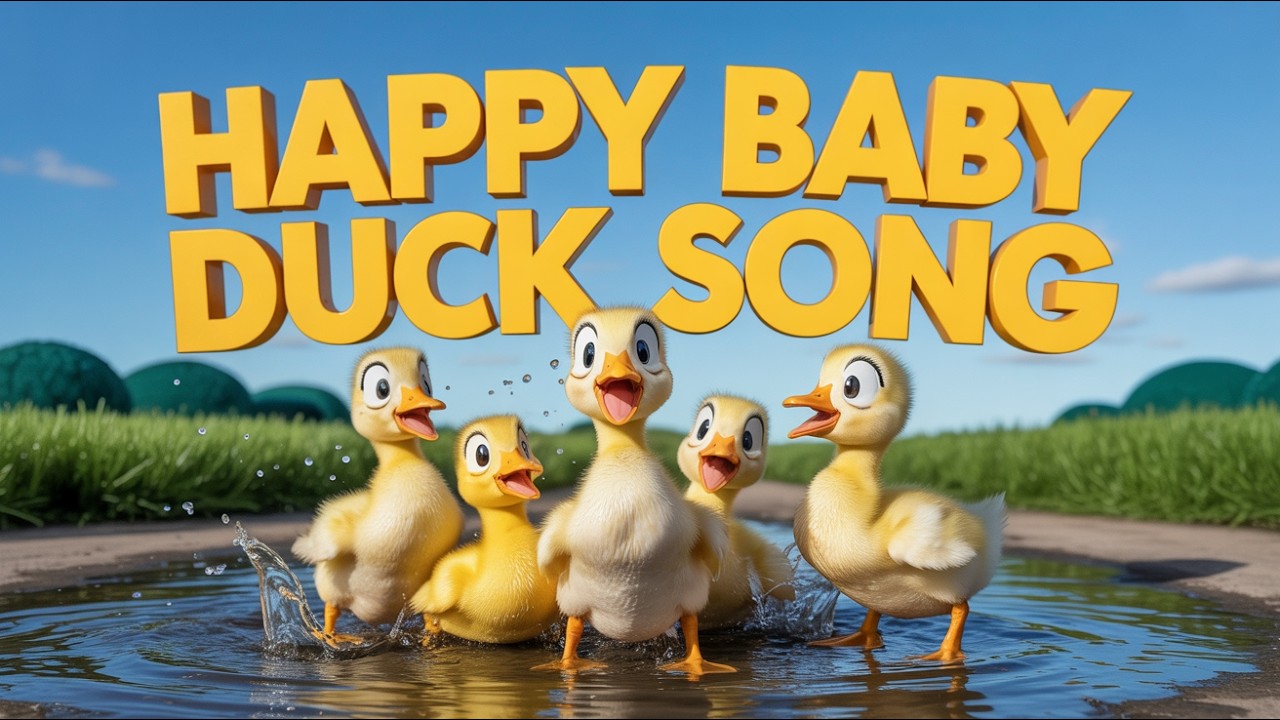 Little Duck Song for Toddlers in English Fun Animal Music and Sing Along