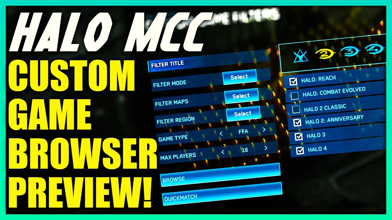 Halo MCC Custom Games Browser Preview and When It'll Release! Halo MCC News Update!