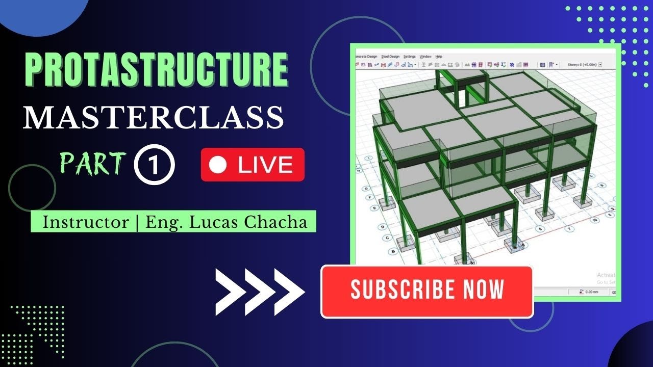 ProtaStructure Live: G+1 RC Building Design from Scratch (Part 1 – Structural Modeling & Setup)