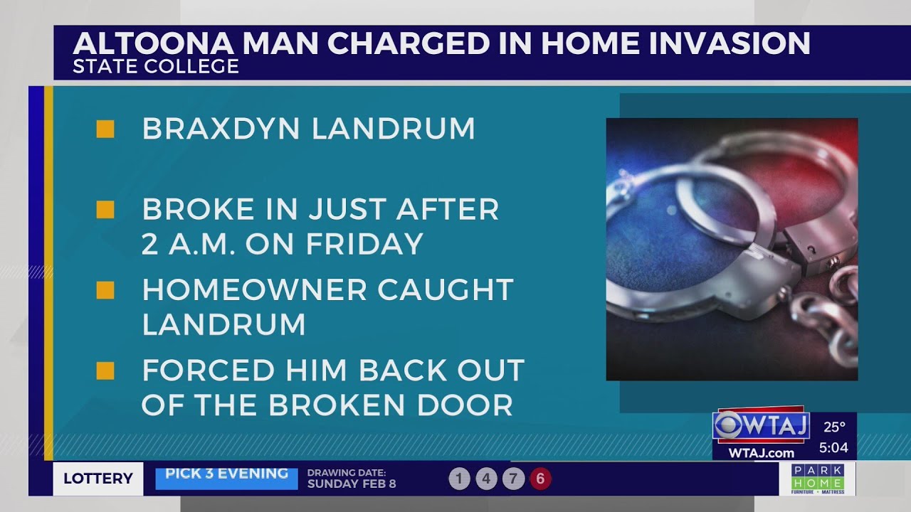 Altoona man charged in State College home invasion