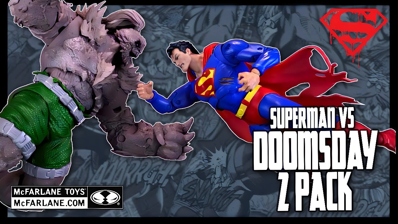 McFarlane Toys DC Multiverse Superman Vs Doomsday Figure Set @The Review Spot