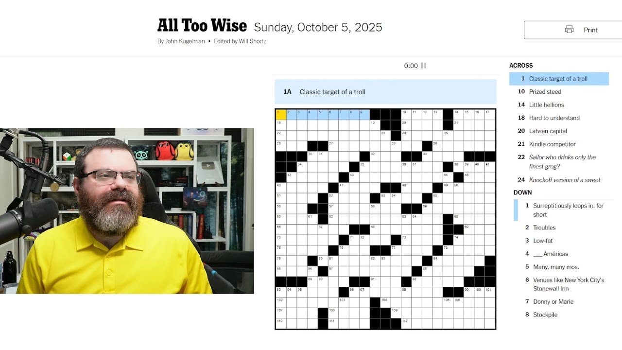 Learning Crossword Week 71 | NYT Crossword Sunday Oct 5th, 2025
