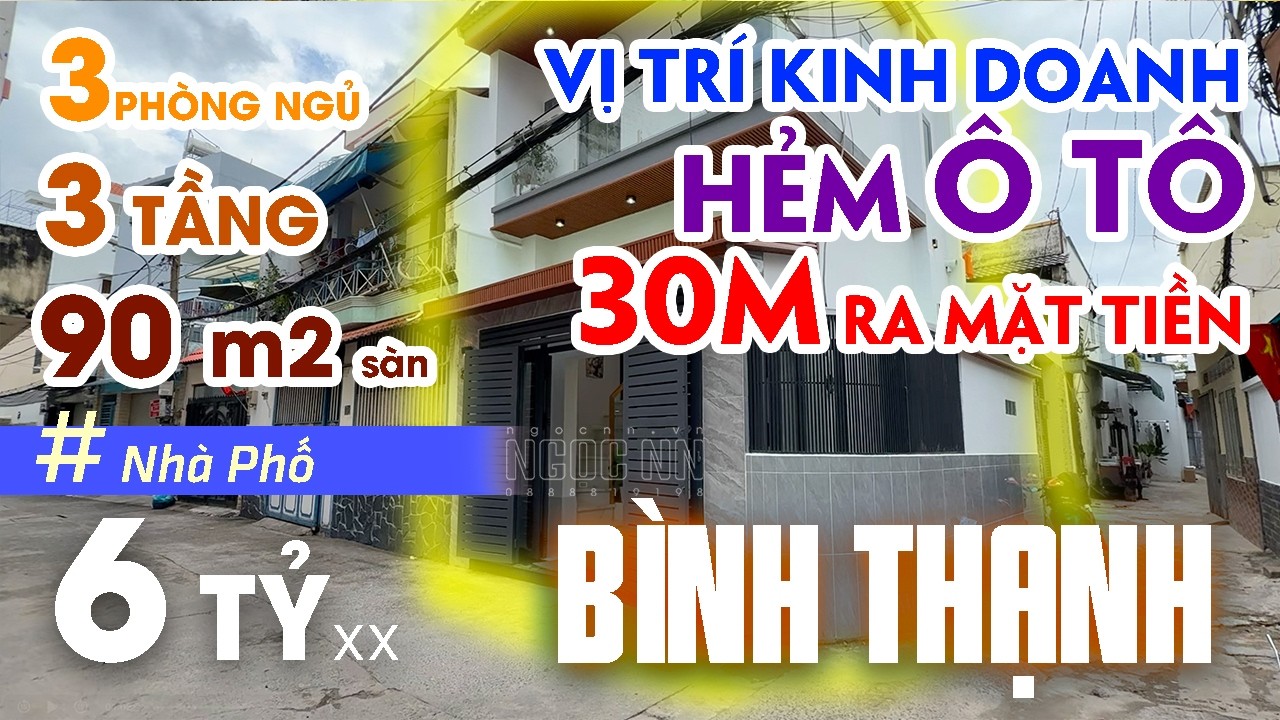 Bán nhà Bình Thạnh hẻm xe hơi - Căn Góc - 3PN - 30m ra mặt tiền Phan Văn Trị #bannhabinhthanh