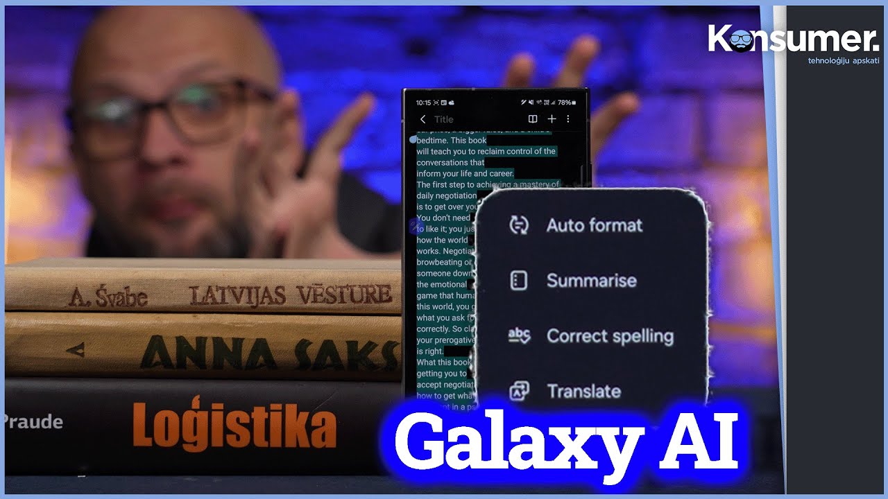 Galaxy AI: Kā lietot konspektē&scaron;anu? | Konsumer #apskats
