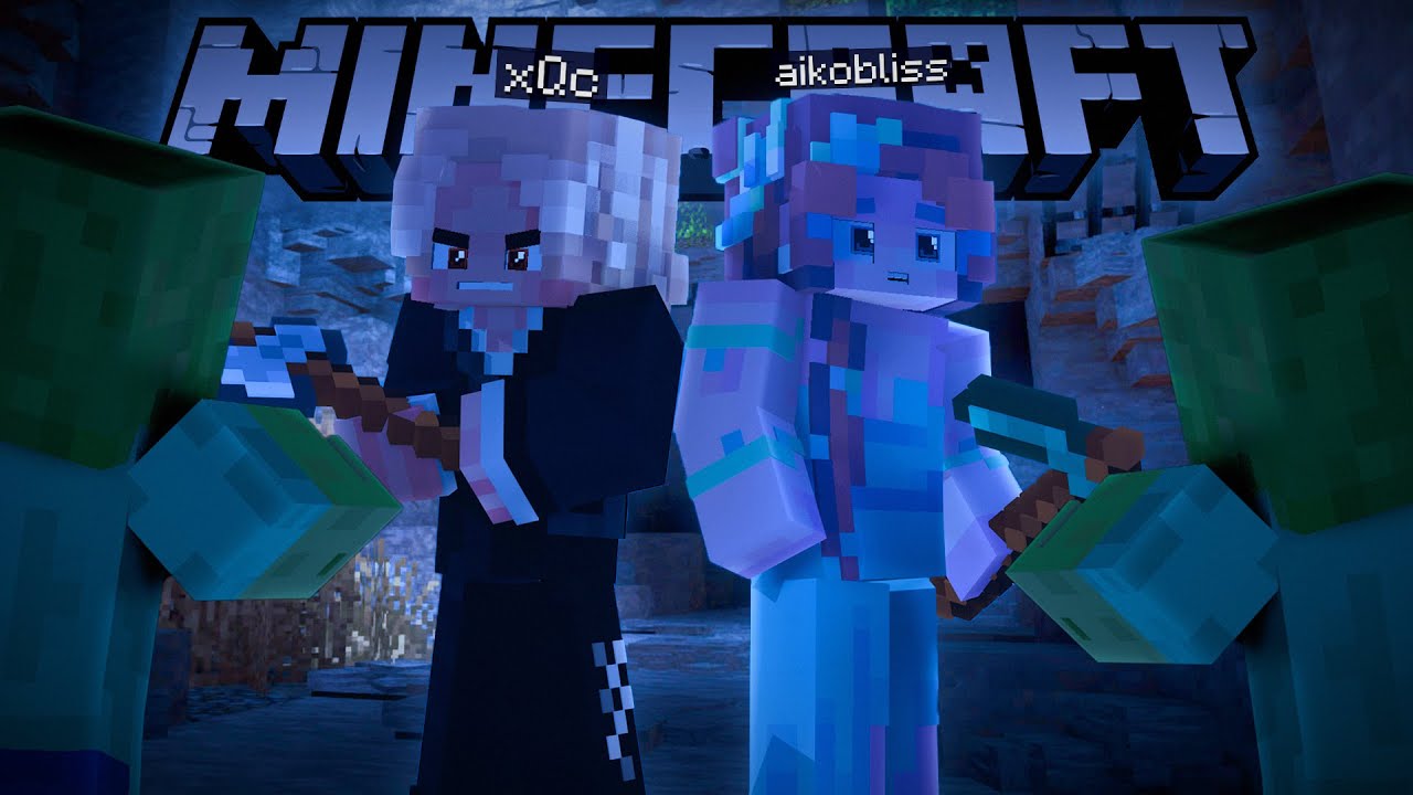 AIKOBLISS AND XQC PLAY MINECRAFT | Part 1