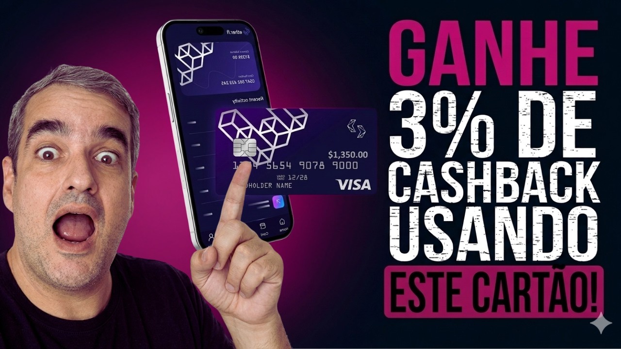 💳 Cart&atilde;o Ether.fi | Vale a Pena? Tutorial Completo + CashBack 3% NA HORA !