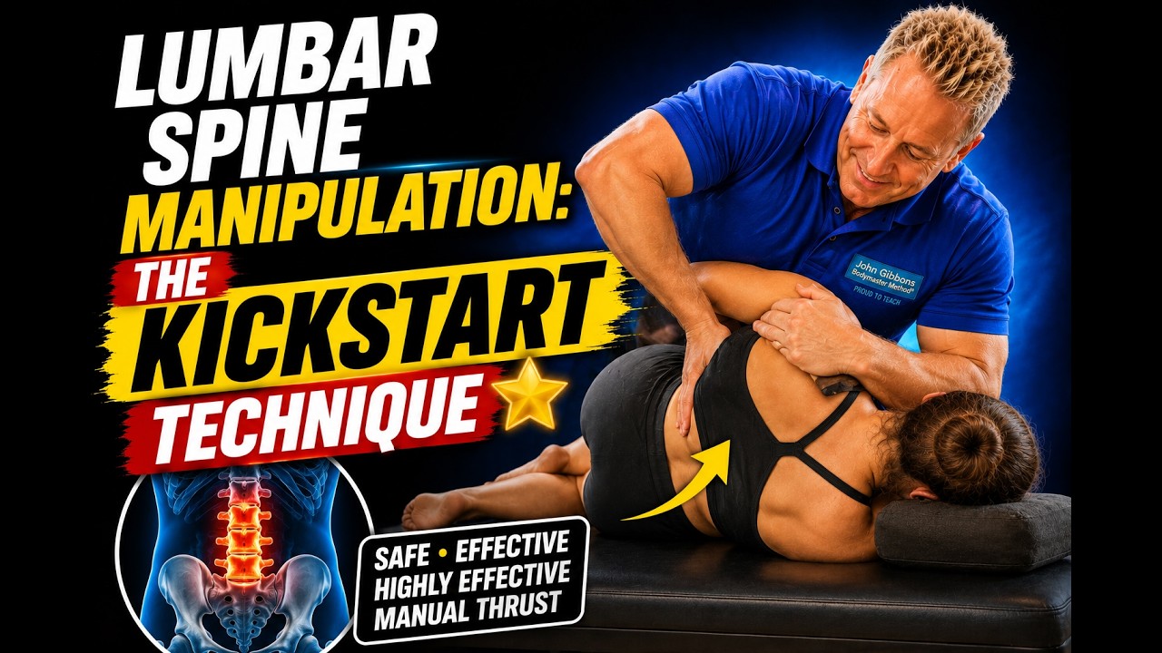 How to Manipulate the Lumbar Spine using the 'Kickstart' technique