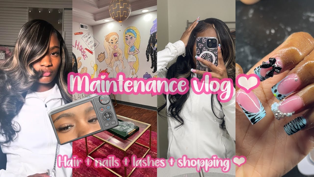 Sweet 16 Glow Up 💖: Maintenance vlog | Hair + Nails + Lashes 🎀
