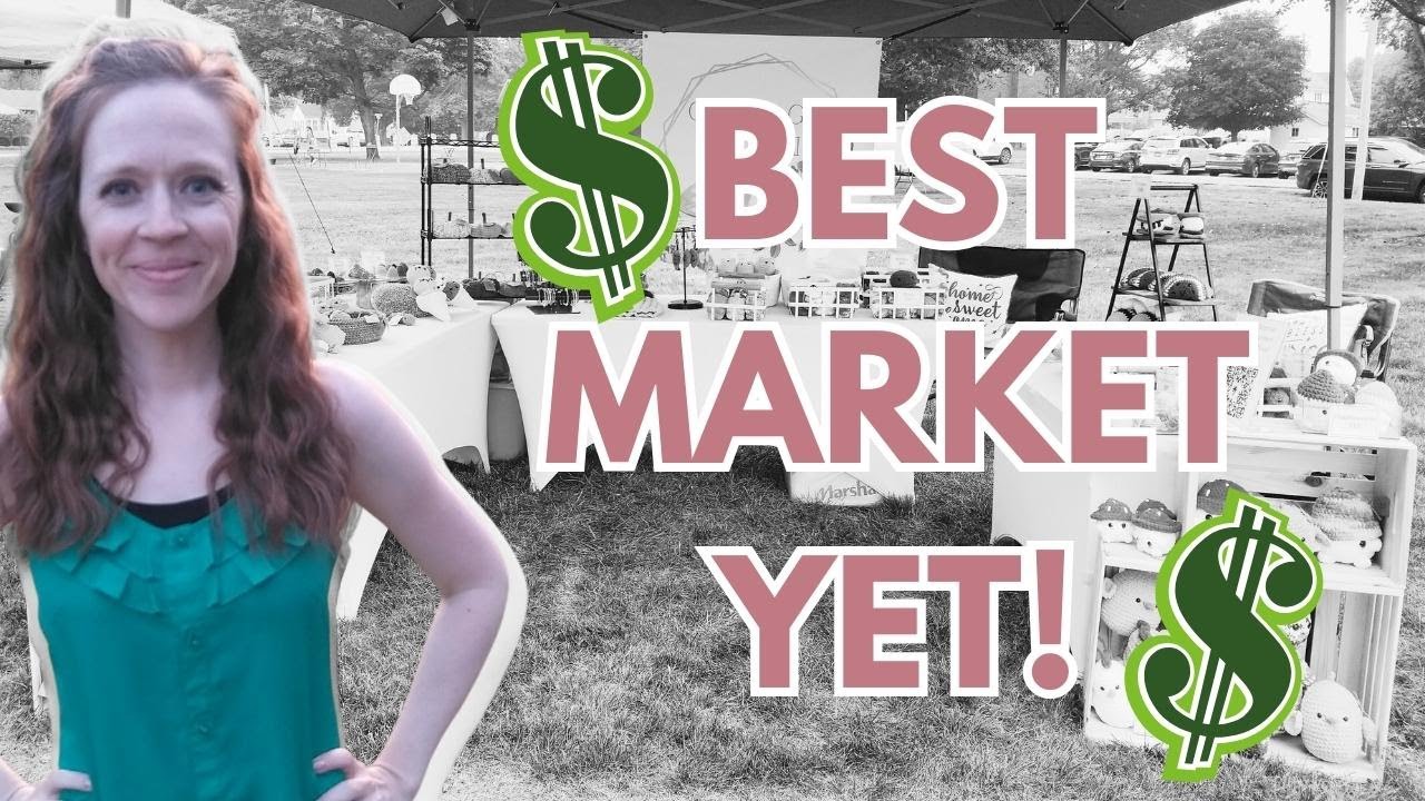 Crochet Market Vlog: $$ I Made And Best Sellers
