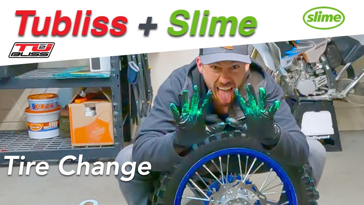 Tubliss With Slime Benefits + Tire Change For Dirt Bikes -- No Special Tire Tools -- No Flats!