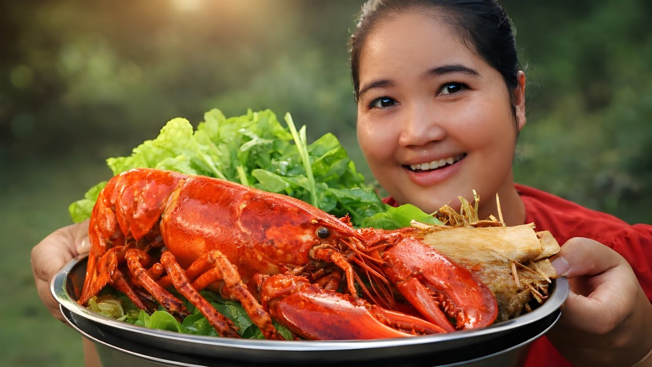 HARDCORE SPICY LOBSTER BBQ! 🔥 Village Secret Masala Marinade | Outdoor Feast