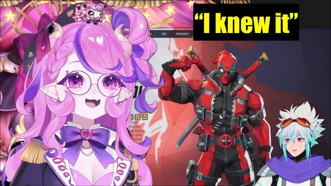 Ironmouse Reaction to @CYYUVODS  Revealed as Deadpool VA in Marvel Rivals Game