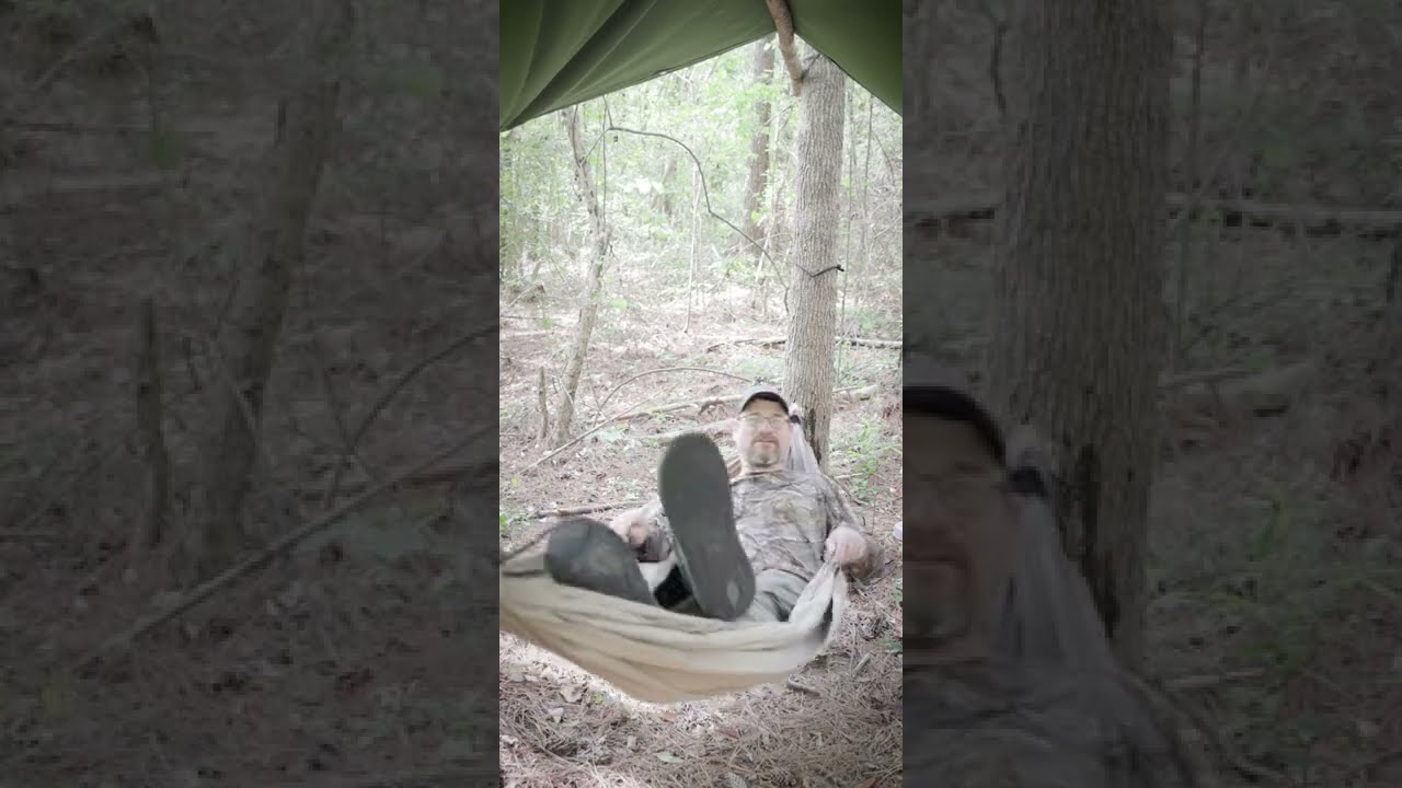 Как сделать гамак из простыни, одеяла или брезента!