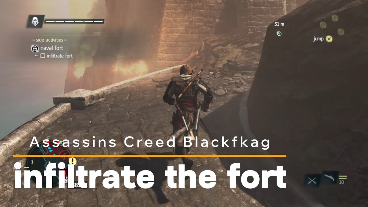 Assassins Creed Blackflag infiltrate the fort #ps4