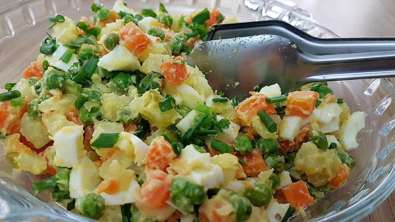 Aprenda a Fazer a Melhor Salada de Batata , cenoura e ervilha / Cremosa Sem Maionese