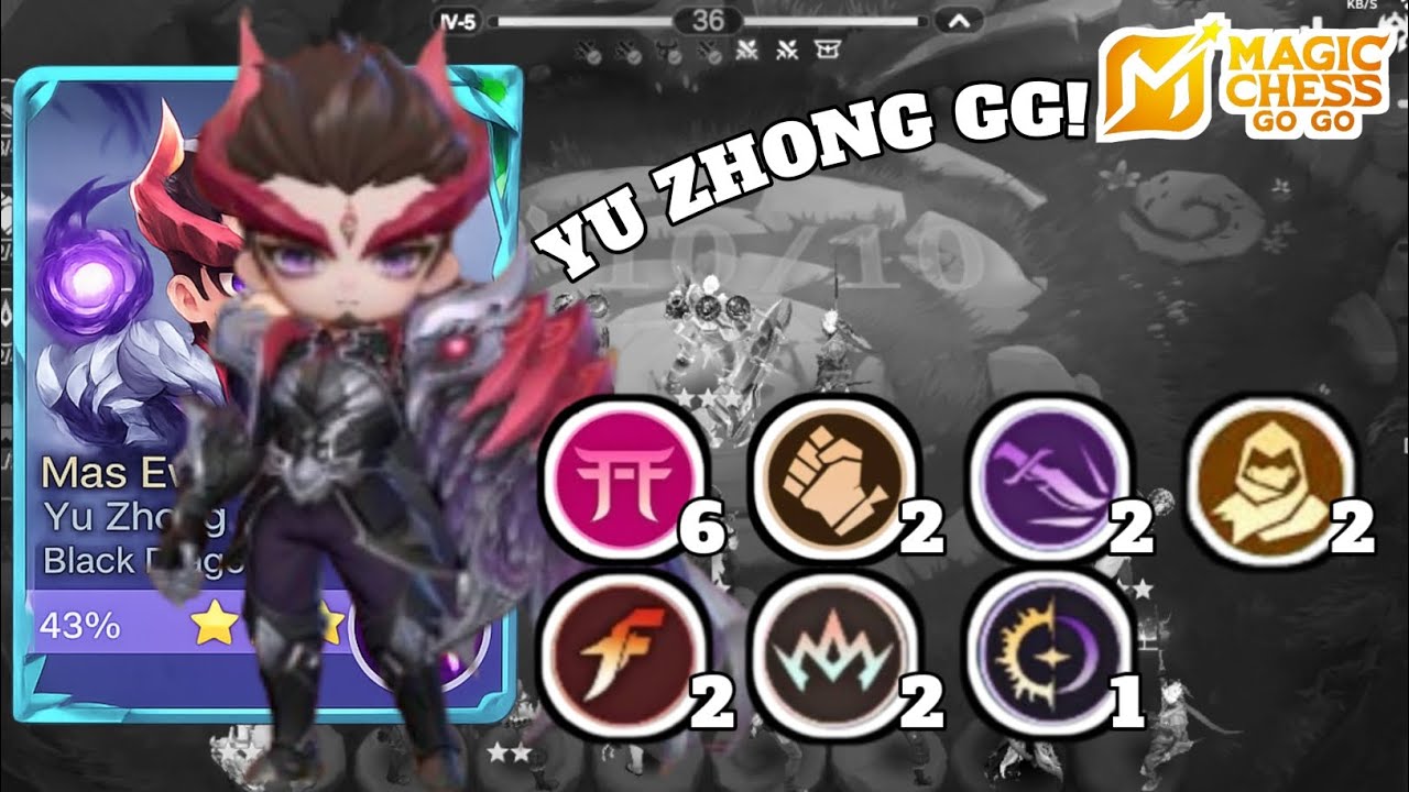 YU ZHONG PALING GG‼️ EXORCIST 6 AUTO WIN 😱 | Magic Chess Go Go