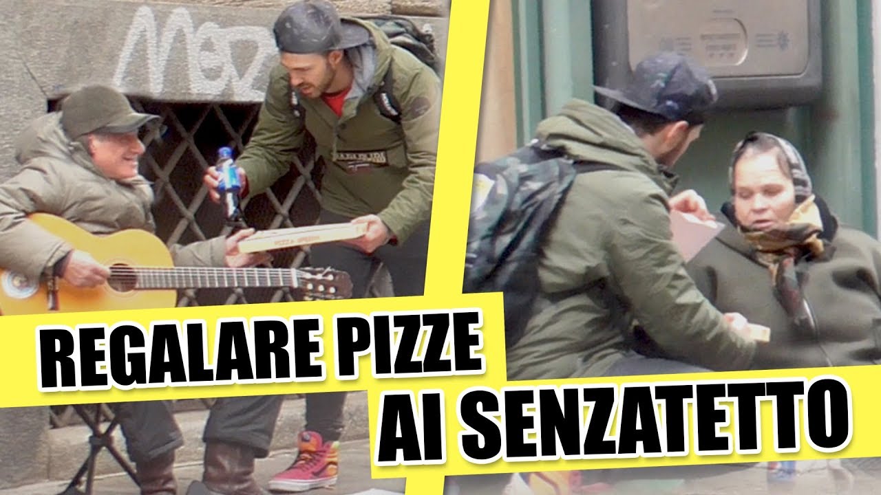 REGALARE PIZZE ai SENZATETTO a NATALE
