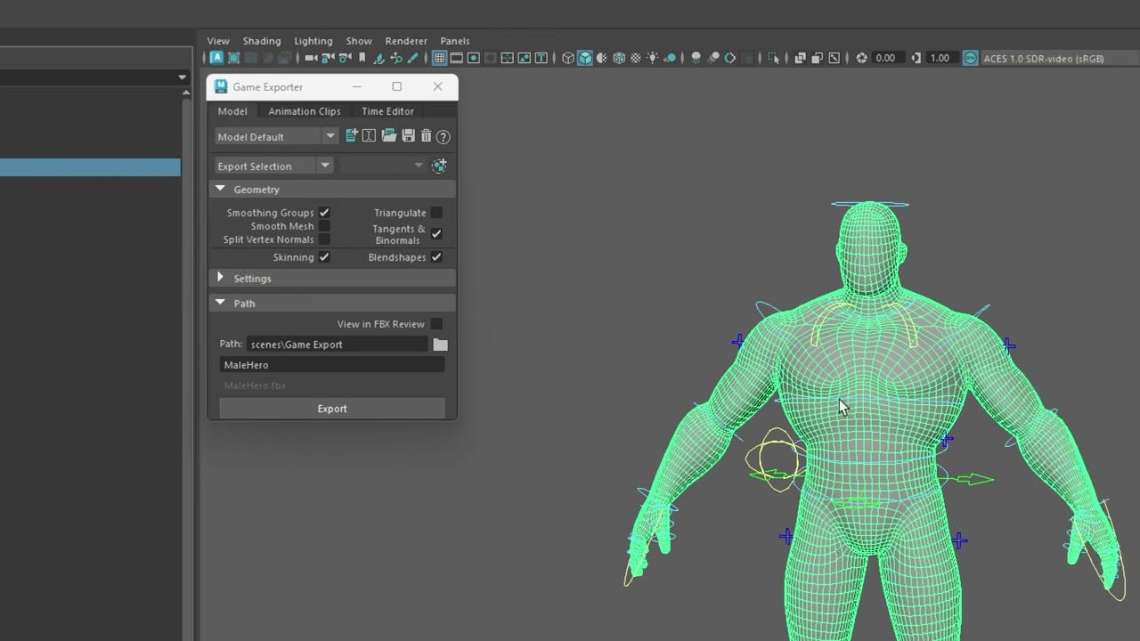Game Set Animation 1 - Maya to UE5 With Advanced Skeleton Rigs