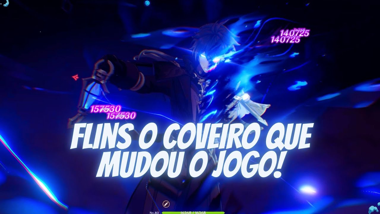 FLINS O PERSONAGEM QUE POSSUI UMA GAMEPLAY UNICA! (Genshin Impact)