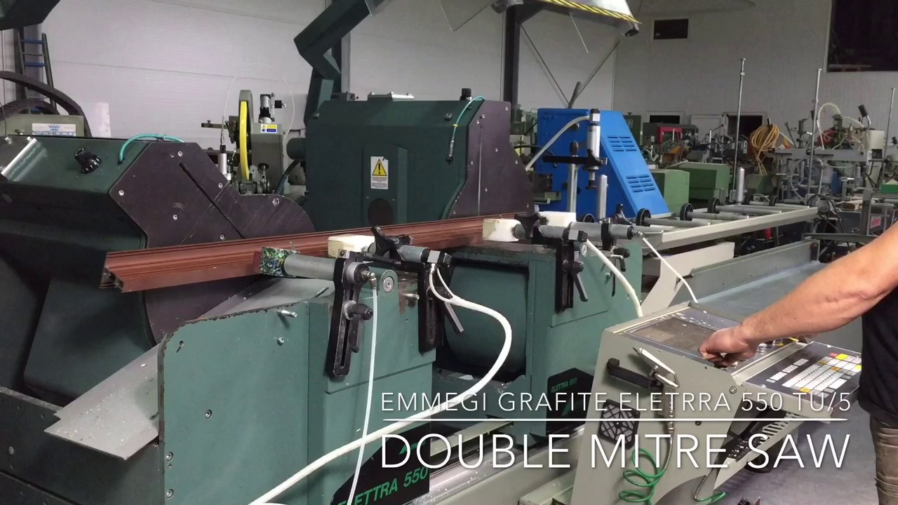 Double mitre saw Emmegi Grafite Elettra 550