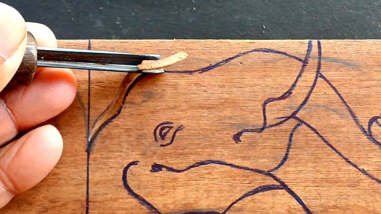 wood carving Elephant || carving ideas