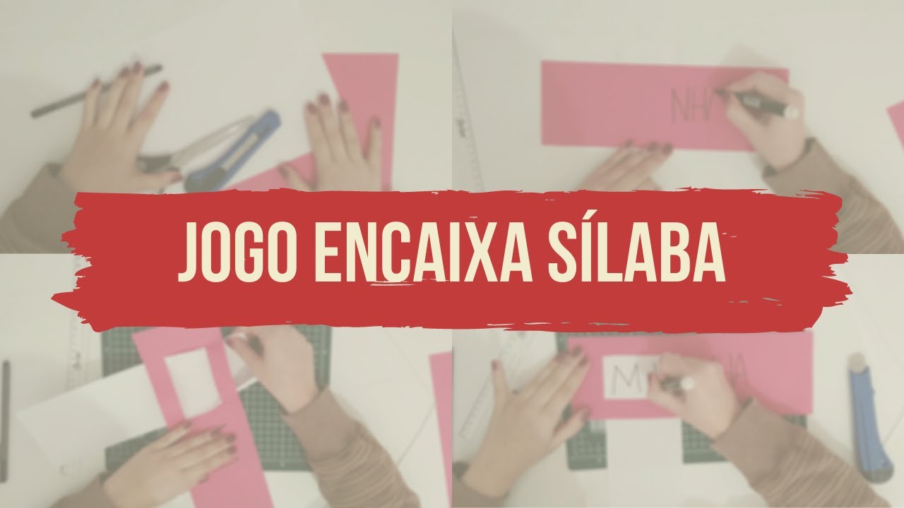 JOGO ENCAIXA SÍLABA SÓ COM FOLHA DE OFÍCIO