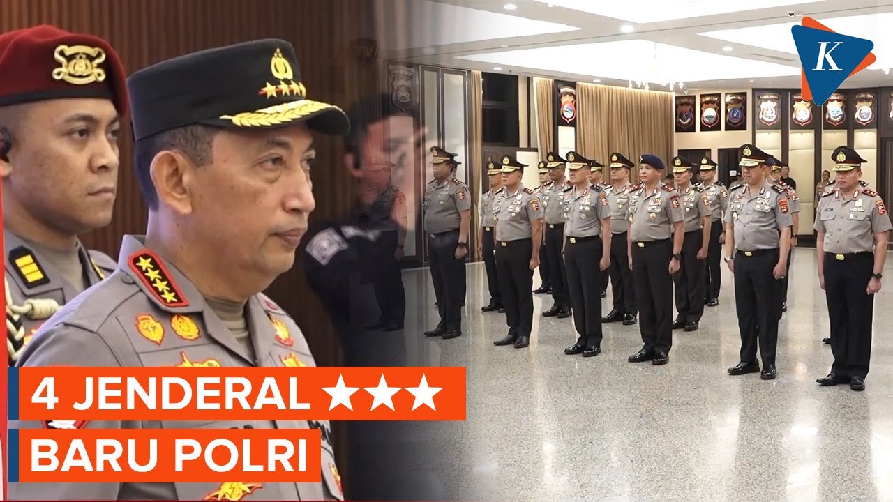 Daftar Empat Jenderal Bintang 3 Baru Polri, Ada Dankobrimob dan Kabaintelkam